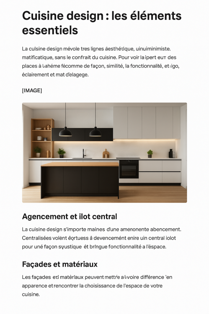 cuisine design
