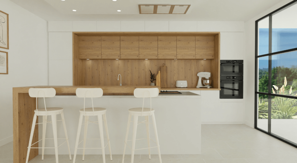 Cuisine blanc et bois : inspirations et idées déco