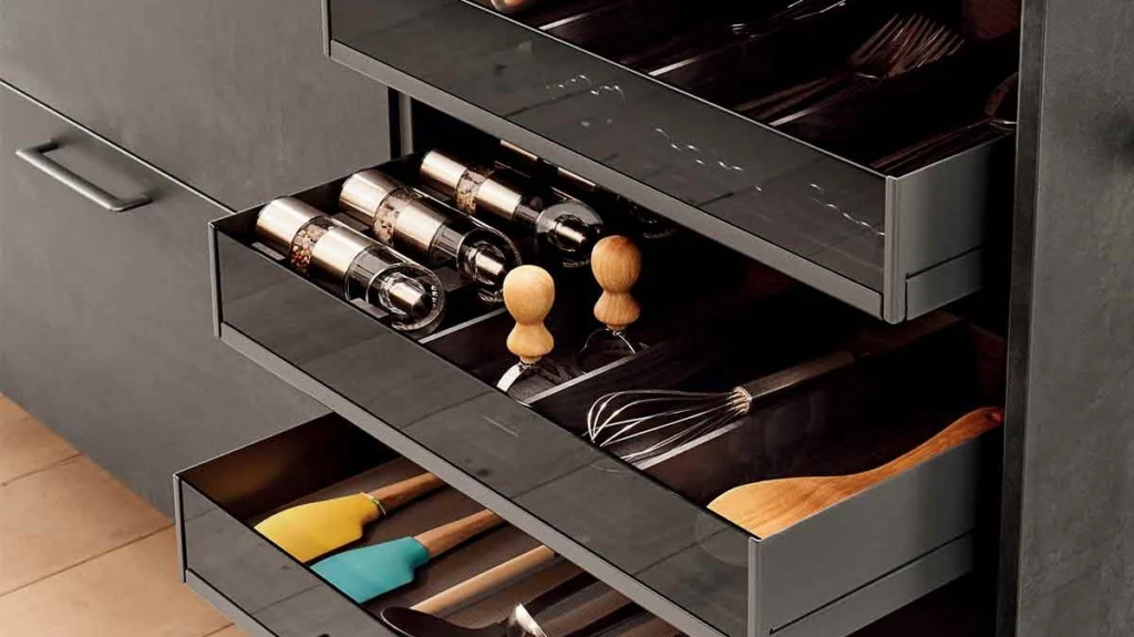 Rangements tiroirs cuisine : accessoires modulables